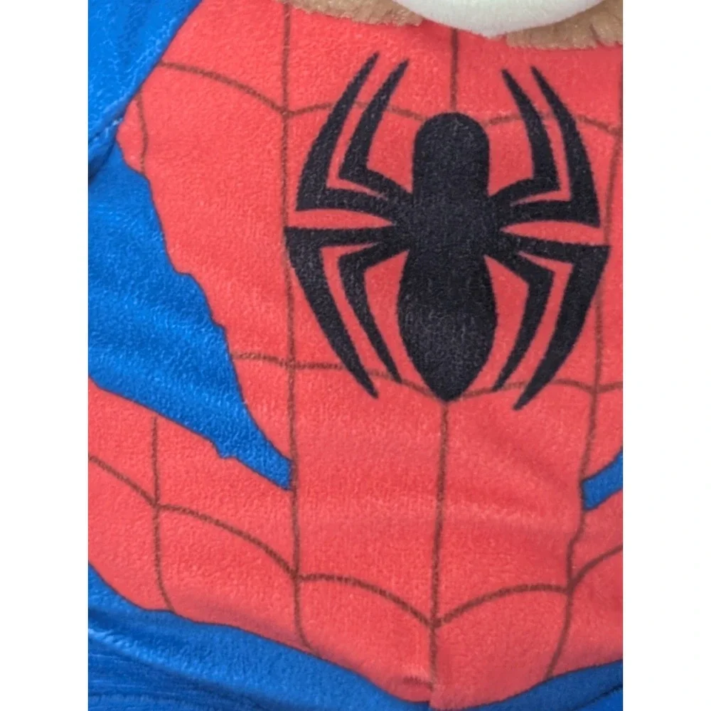 Build-A-Bear Workshop Spider-Man Plush Bear, Red Blue Brown, Green‎ Eyes, Marvel